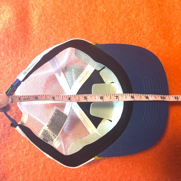 Vans white, blue and yellow unisex Sixty Sixers trucker cap hat NWT - Picture 7 of 7